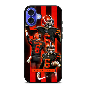 CLEVELAND BROWNS BAKER MAYFIELD 6 iPhone 16 Case Cover CLEVELAND BROWNS BAKER MAYFIELD 6 iPhone 16 Case Cover