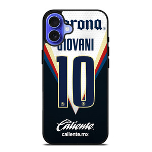 CLUB AMERICA GIOVANI DOS SANTOS iPhone 16 Case Cover CLUB AMERICA GIOVANI DOS SANTOS iPhone 16 Case Cover