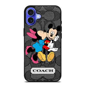 COACH MINNIE MICKEY MOUSE KISS iPhone 16 Case Cover