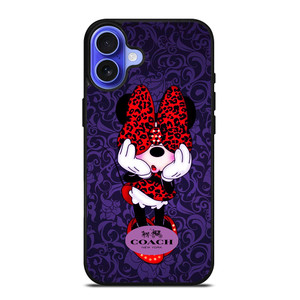 COACH MINNIE MOUSE PURPLE iPhone 16 Case Cover