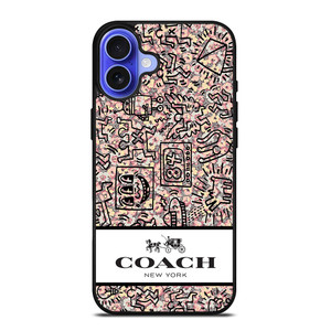 COACH NEW YORK ABSTRACK iPhone 16 Case Cover COACH NEW YORK ABSTRACK iPhone 16 Case Cover