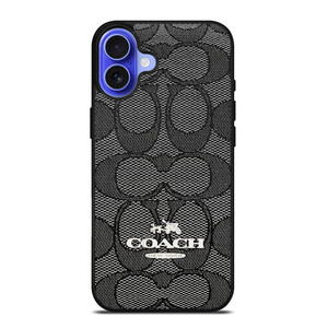 COACH NEW YORK CHARLIE SIGNATURE iPhone 16 Case Cover COACH NEW YORK CHARLIE SIGNATURE iPhone 16 Case Cover