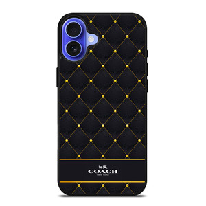 COACH NEW YORK GOLD PATTERN iPhone 16 Case Cover