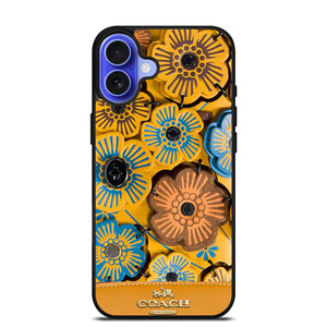 COACH NEW YORK ROSE TEA iPhone 16 Case Cover COACH NEW YORK ROSE TEA iPhone 16 Case Cover