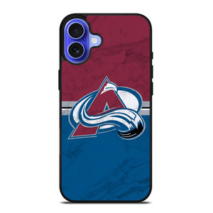 COLORADO AVALANCHE MARBEL iPhone 16 Case Cover COLORADO AVALANCHE MARBEL iPhone 16 Case Cover
