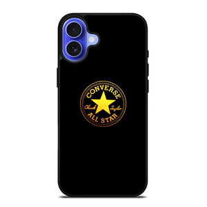 CONVERSE ALL STAR GOLD LOGO iPhone 16 Case Cover CONVERSE ALL STAR GOLD LOGO iPhone 16 Case Cover