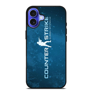 COUNTER STRIKE CSGO LOGO BLUE iPhone 16 Case Cover COUNTER STRIKE CSGO LOGO BLUE iPhone 16 Case Cover