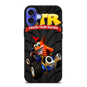 CRASH TEAM RACING BANDICOOT CTR TIRE iPhone 16 Case Cover