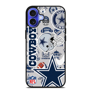 DALLAS COWBOYS NFL STICKER BOMB iPhone 16 Case Cover