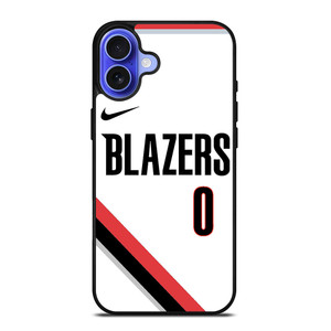 DAMIAN LILLARD PORTLAND TRAIL BLAZERS WHITE iPhone 16 Case Cover