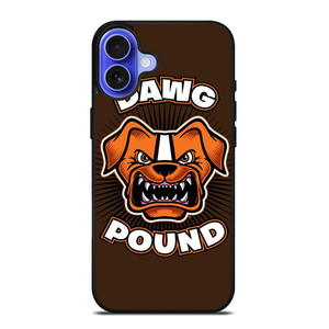 DAWG POUND CLEVELAND BROWNS iPhone 16 Case Cover DAWG POUND CLEVELAND BROWNS iPhone 16 Case Cover