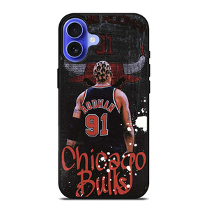 DENNIS RODMAN CHICAGO BULLS RETRO iPhone 16 Case Cover