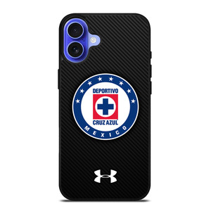 DEPORTIVO CRUZ AZUL CARBON LOGO iPhone 16 Case Cover