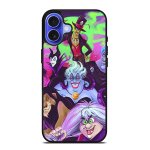 DISNEY VILLAINS URSULA AND FRIENDS iPhone 16 Case Cover