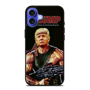 DONALD TRUMP RAMBO iPhone 16 Case Cover