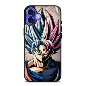 DRAGON BALL GOKU AND BLACK GOKU FACE iPhone 16 Case Cover DRAGON BALL GOKU AND BLACK GOKU FACE iPhone 16 Case Cover
