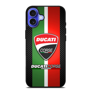 DUCATI CORSE CARBON LOGO iPhone 16 Case Cover DUCATI CORSE CARBON LOGO iPhone 16 Case Cover