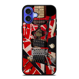 EDDIE VAN HALEN GUITAR EMBLEM iPhone 16 Case Cover