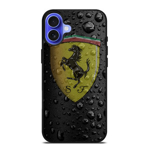 FERRARI DROP WATER BLACK iPhone 16 Case Cover