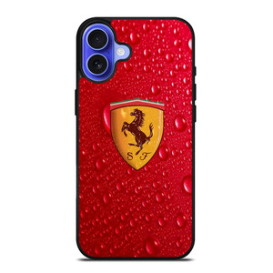 FERRARI DROP WATER RED iPhone 16 Case Cover FERRARI DROP WATER RED iPhone 16 Case Cover