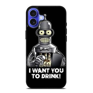 FUTURAMA BENDER QUOTE iPhone 16 Case Cover FUTURAMA BENDER QUOTE iPhone 16 Case Cover
