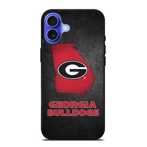 GEORGIA BULLDOGS SYMBOL METAL iPhone 16 Case Cover