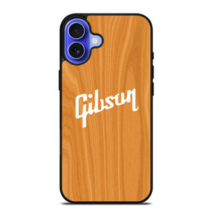 GIBSON GUITAR WOODEN LOGO 2 iPhone 16 Case Cover