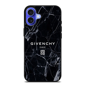 GIVENCHY PARIS MARBLE BLACK iPhone 16 Case Cover