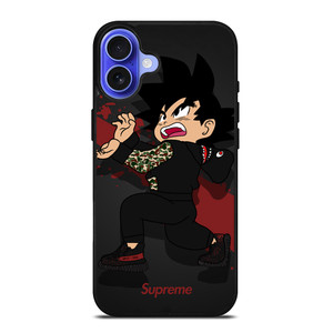 GOKU KIDS BAPE SHARK SUPREME iPhone 16 Case Cover