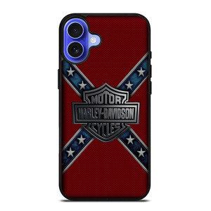 HARLEY DAVIDSON FLAG CARBON iPhone 16 Case Cover