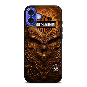 HARLEY DAVIDSON SKULL METAL MOTOR iPhone 16 Case Cover