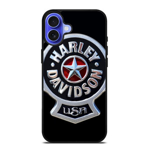 HARLEY DAVIDSON USA METAL EMBLEM iPhone 16 Case Cover