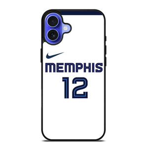 JA MORANT MEMPHIS GRIZZLIES WHITE iPhone 16 Case Cover