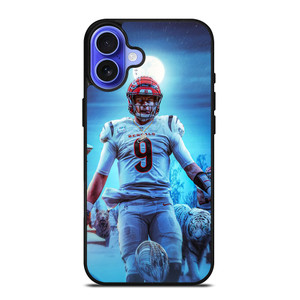 JOE BURROW CINCINNATI BENGALS TIGER iPhone 16 Case Cover