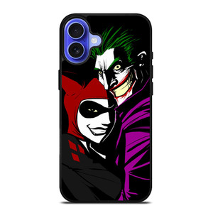 JOKER AND HARLEY QUINN CARTOON iPhone 16 Case Cover