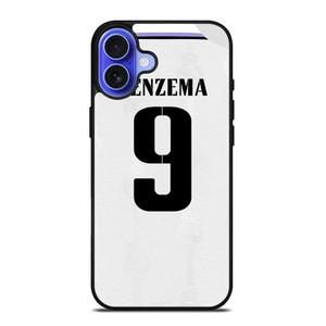 KARIM BENZEMA REAL MADRID 2022 KIT iPhone 16 Case Cover KARIM BENZEMA REAL MADRID 2022 KIT iPhone 16 Case Cover