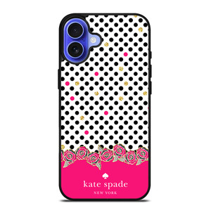 KATE SPADE PINK POLKADOTS iPhone 16 Case Cover