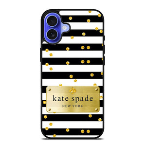 KATE SPADE POLKADOTS GOLD iPhone 16 Case Cover
