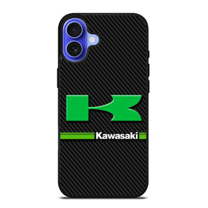 KAWASAKI LOGO CARBOON iPhone 16 Case Cover KAWASAKI LOGO CARBOON iPhone 16 Case Cover