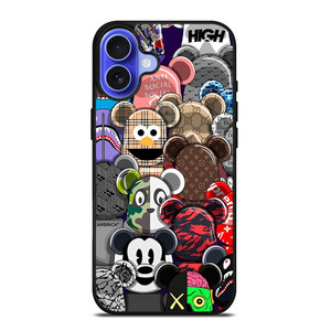 KAWS ALL CHARACTER ICON iPhone 16 Case Cover