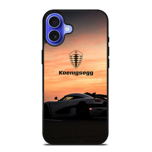 KOENIGSEGG CAR SUNSET LOGO iPhone 16 Case Cover KOENIGSEGG CAR SUNSET LOGO iPhone 16 Case Cover