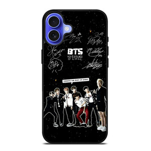KPOP BANGTAN BOYS BTS SIGNATURE  iPhone 16 Case Cover KPOP BANGTAN BOYS BTS SIGNATURE  iPhone 16 Case Cover