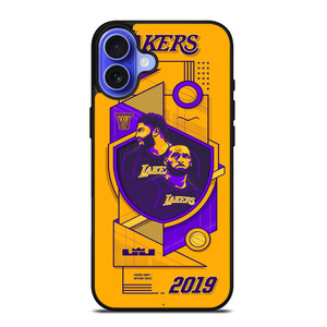 LA LAKERS LEBRON JAMES & ANTHONY DAVIS iPhone 16 Case Cover LA LAKERS LEBRON JAMES & ANTHONY DAVIS iPhone 16 Case Cover