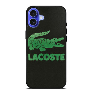 LACOSTE CROCODILE SUEDE iPhone 16 Case Cover LACOSTE CROCODILE SUEDE iPhone 16 Case Cover