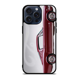 1965 FORD MUSTANG RED CAR iPhone 15 Pro Max Case Cover