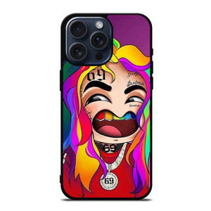 6IX9INE SIX NINE FACE CARTOON iPhone 15 Pro Max Case Cover