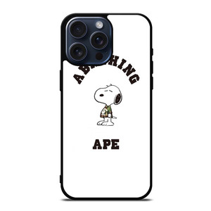 A BATHING APE BAPE SNOOPY iPhone 15 Pro Max Case Cover