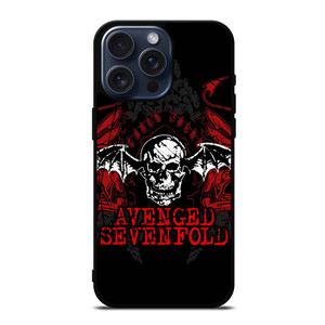 A7X AVENGED SEVENFOLD ROCK BAND iPhone 15 Pro Max Case Cover A7X AVENGED SEVENFOLD ROCK BAND iPhone 15 Pro Max Case Cover