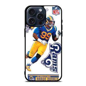 AARON DONALD LOS ANGELES RAMS NFL iPhone 15 Pro Max Case Cover