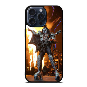 ACE FREHLEY AND GUITAR FIRE KISS iPhone 15 Pro Max Case Cover